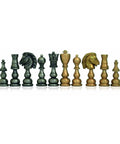Large Luxury Brass Chess Pieces, Handcrafted, Gold/Silver Plated, Made in Italy