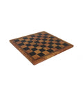 Faux Leather Chess Board, Vintage Map Design, 33x33 cm, Handmade in Italy