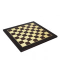 Elegant Walnut-Style Wooden Chess Board 40x40cm, 4cm Squares, Made in Italy