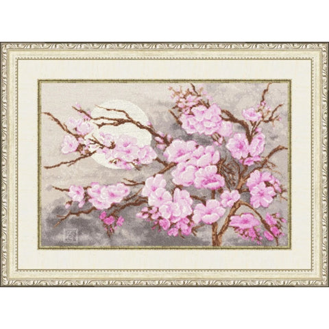 MG012 Sakura Branch Cross Stitch Kit from Golden Fleece