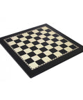 Ebony-Style Wooden Chess Board 50x50 cm, 5 cm Squares, Made in Italy