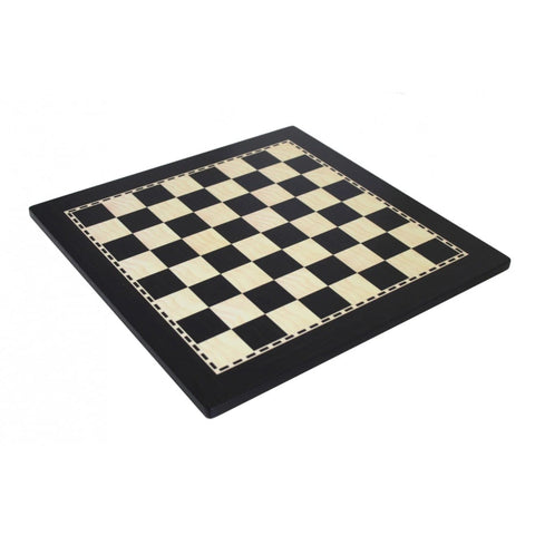 Ebony-Style Wooden Chess Board 50x50 cm, 5 cm Squares, Made in Italy, Gift-Ready
