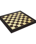 Walnut Style Wooden Chess Board 50x50 cm, 5 cm Squares, Made in Italy