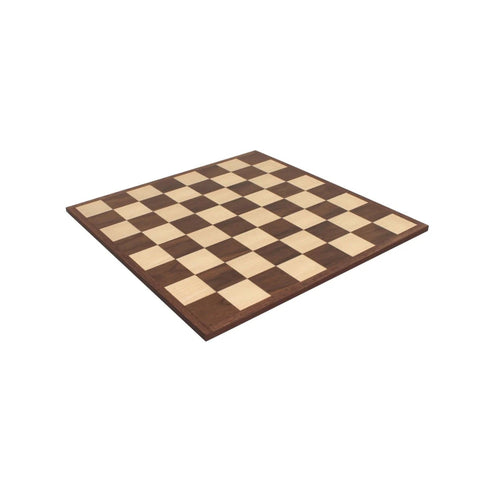 Walnut & Maple Wooden Chess Board 36x36 cm, 4.2 cm Squares, Made in Italy