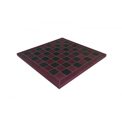 Handmade Genuine Leather Chess Board 32x32 cm, Made in Italy