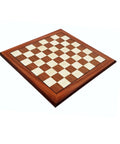 Handmade Walnut & Maple Chess Board 44cm, Italian, 4.5cm Squares