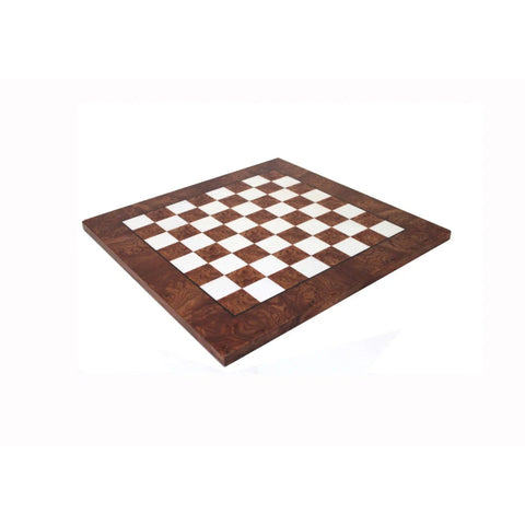 Handmade Wooden Chess Board 30x30 cm, 3 cm Squares, Made in Italy
