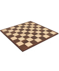 Handmade Walnut & Maple Chess Board 42 cm, 4.5 cm Squares, Made in Italy