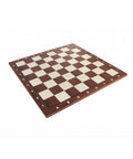 Italian Walnut & Maple Chess Board with Coordinates, 42cm, 4.5cm Squares