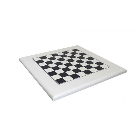 Handmade Wooden Chess Board 40x40 cm, 3.5 cm Squares, Made in Italy, Black/White
