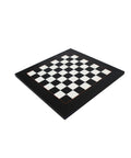 Handmade Italian Wooden Chess Board, Black & White, 42x42 cm, 4 cm Squares