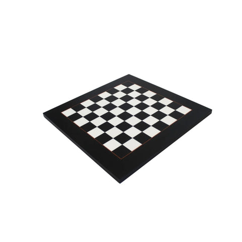 Handmade Italian Wooden Chess Board, Black & White, 42x42 cm, 4 cm Squares