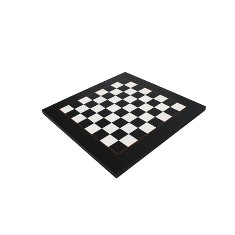 Handmade Italian Wooden Chess Board, Black & White, 42x42 cm, 4 cm Squares