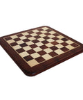 Solid Mahogany Chessboard 46cm, 4.5cm Squares, Handmade in Italy