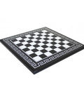 Italian Handmade Wooden Chess Board 50x50 cm, 4.5 cm Squares Black & White