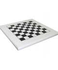 Handmade Lacquered Wooden Chess Board 50x50 cm, 4.5 cm Squares, Made in Italy