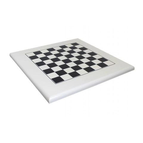 Handmade Lacquered Wooden Chess Board 50x50 cm, 4.5 cm Squares, Made in Italy