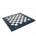 Handmade Italian Gray & White Wooden Chess Board, 42x42 cm, 4 cm Squares