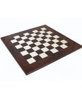 Handmade Walnut Chess Board 51x51 cm, 5 cm Squares, Made in Italy