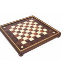 Handmade Italian Wooden Chess Board 56x56cm with Frame, Legs & 5cm Squares