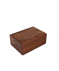 Acacia Wood Chess Piece Storage Box, Made in Italy, 25 x 10 x 7.5 cm