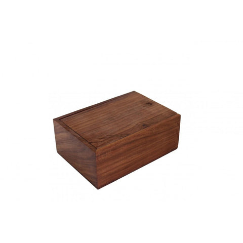 Acacia Wood Chess Piece Storage Box, Made in Italy, 25 x 10 x 7.5 cm