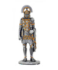 Roman Legionary Pewter Figurine, Hand-Painted, 11cm, Made in Italy