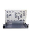 Acrylic Plexiglass Connect Four - Modern Magnetic Travel Game, Made in Italy