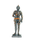 Hand-Painted Tin Knight Figurine, Sword & Armor, 11 cm, Italian Gift