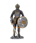 Hand-Painted Pewter Ancient Greek Warrior Figurine, 11cm, Made in Italy Gift