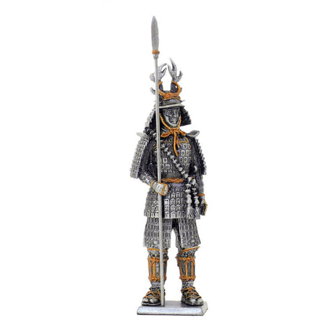 Samurai Warrior Tin Figurine 12cm – Hand-Painted, Made in Italy Collectible Gift