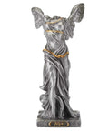 Nike of Samothrace Pewter Figurine, 10.5 cm, Handmade in Italy