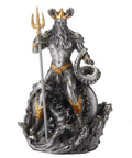 Oceanus Greek Mythology Pewter Figurine, Hand-Painted, 10cm, Made in Italy
