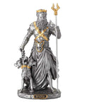Hand-Painted Hades Tin Figurine 11cm, Italian Greek Myth Statue, Collectible