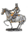 Hand-Painted Pewter Medieval Knight Figurine, 10cm, Made in Italy Gift