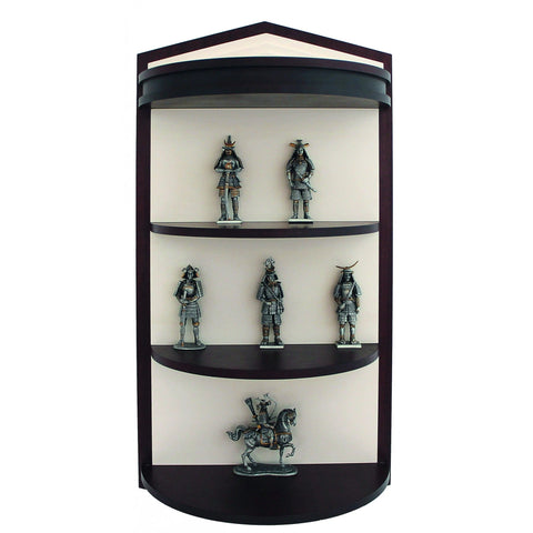 Wooden Figurine Display Case 33x67 cm – Collectibles Cabinet, Made in Italy