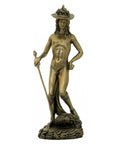 Donatello David Renaissance Statue 20cm, Bronze Finish Resin Handmade in Italy