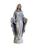 Our Lady Virgin Mary Statue, Open Arms, 20cm Hand-Painted Resin, Catholic Decor