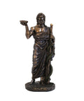 Asclepius Greek God of Medicine Statue Bronze Resin 16cm Home Decor Gift