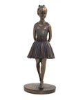Bronze Ballerina Statue, Resin Ballet Dancer Figurine 21cm Italian Decor Gift