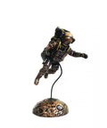Apollo 11 Astronaut Statue, Bronze Resin, Handmade in Italy, 8x10x15cm Space Art