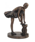 Bronze Ballerina Statue, Resin Ballet Dancer Figurine, Handmade in Italy