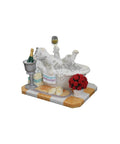Hand-Painted Cat in Bubble Bath Resin Figurine, Bathroom Decor, Italy