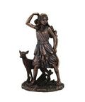 Diana Goddess of the Hunt Statue, Bronze Resin, 17cm Italian Decor Gift