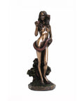 Eve Statue Bronze Resin, Biblical Figurine 24cm, Religious Decor, Italy