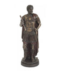 Roman Emperor Hadrian Statue 25cm, Bronze Finish Resin, Italy, Hand-Finished