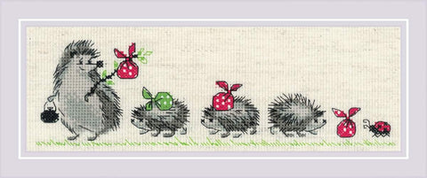 Hedgehogs cross stitch kit by RIOLIS Ref. no.: 1711