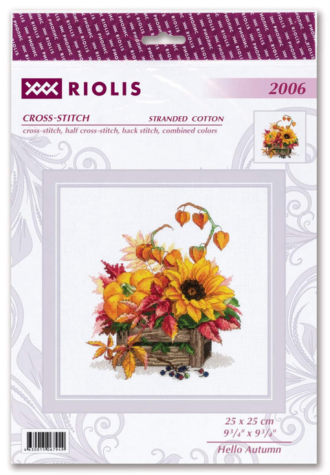 Hello Autumn. Cross Stitch kit by RIOLIS Ref. no.: 2006