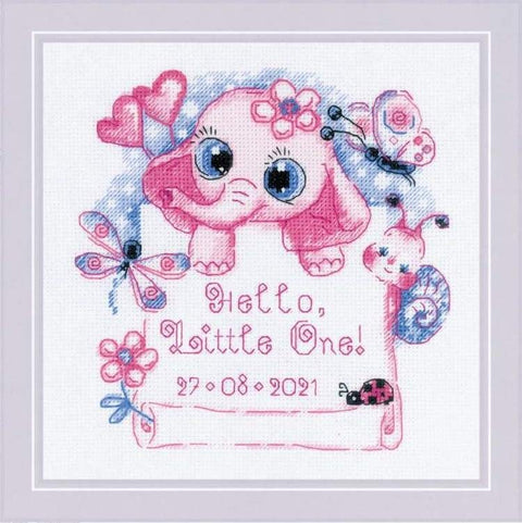 Hello, Little One! (for a girl) cross stitch kit by RIOLIS Ref. no.: 1934