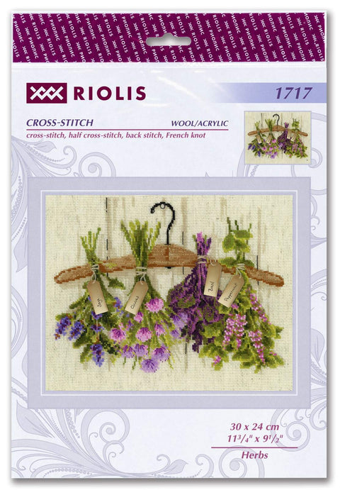 Herbs cross stitch kit by RIOLIS Ref. no.: 1717